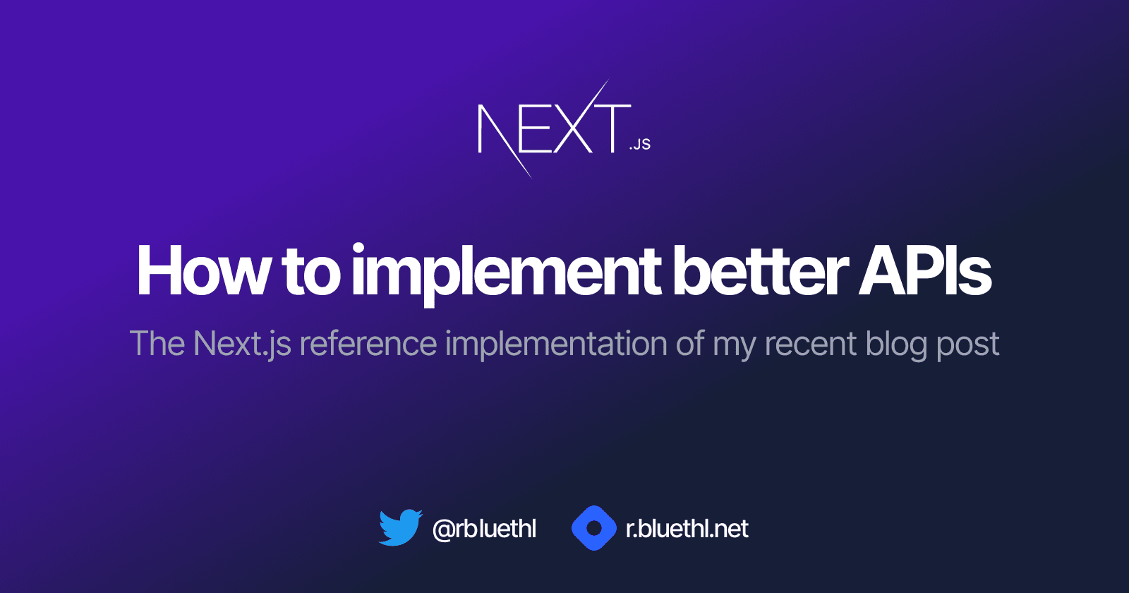 How to implement better APIs