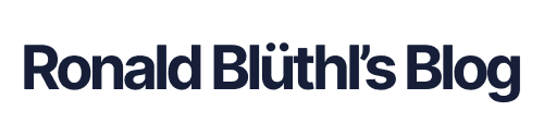 Ronald Blüthl's Blog
